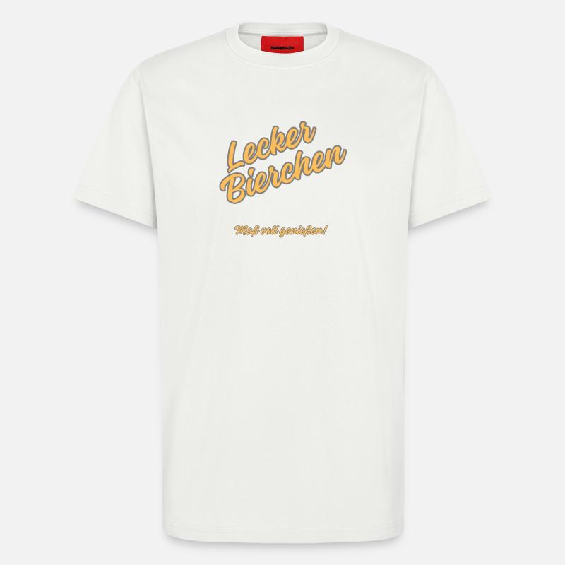 Lecker Bierchen – Maß voll Genießen - T-Shirt - made by SPREAD - OFF WHITE