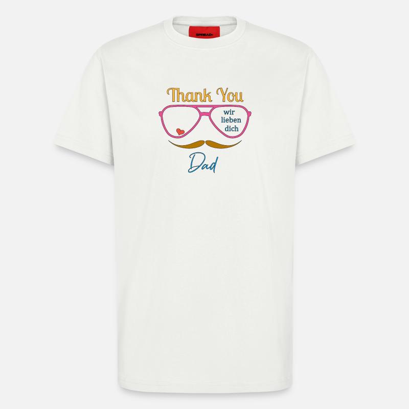 Danke Dad  - T-Shirt - made by SPREAD - OFF WHITE
