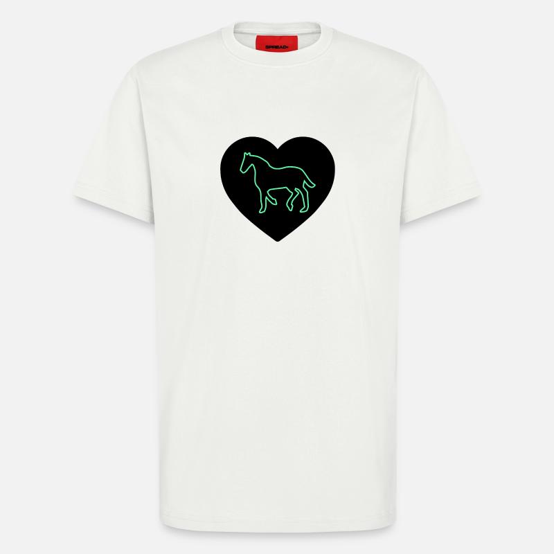 Pferde - T-Shirt - made by SPREAD - OFF WHITE
