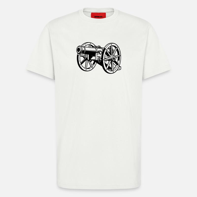Cannon - T-Shirt - made by SPREAD - OFF WHITE