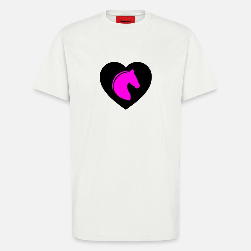 Pferde - T-Shirt - made by SPREAD - OFF WHITE
