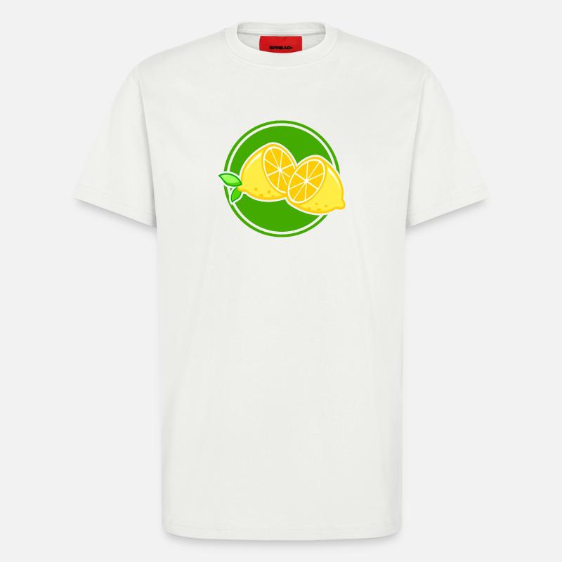 lemon - T-Shirt - made by SPREAD - OFF WHITE
