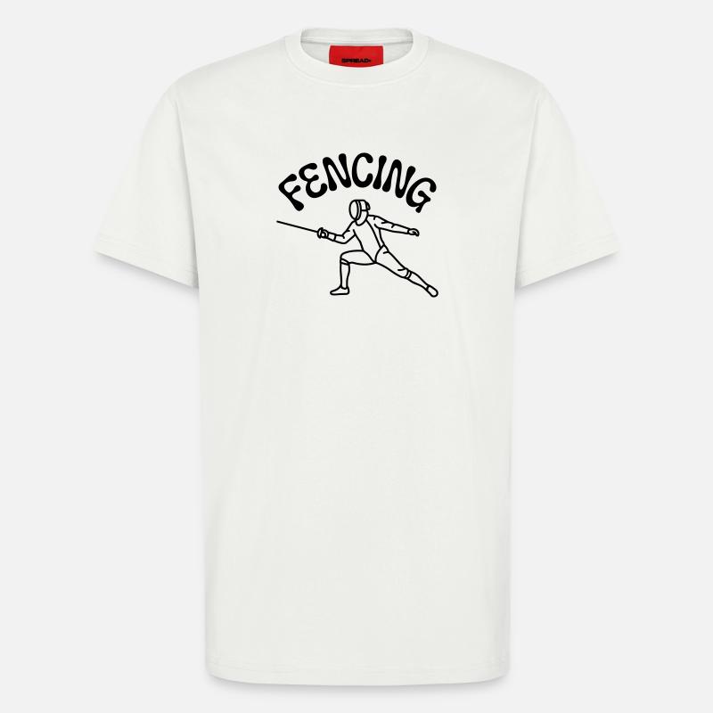 Fencing - T-Shirt - made by SPREAD - OFF WHITE