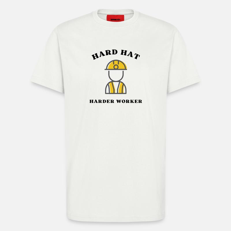 Construction Site Hero Silhouette - T-Shirt - made by SPREAD - OFF WHITE