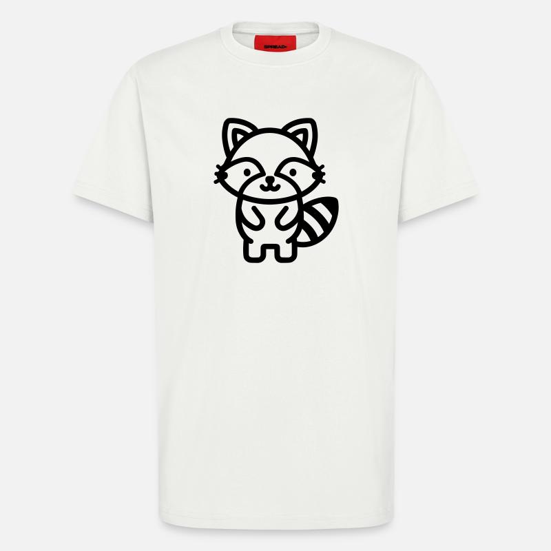 Waschbär - T-Shirt - made by SPREAD - OFF WHITE