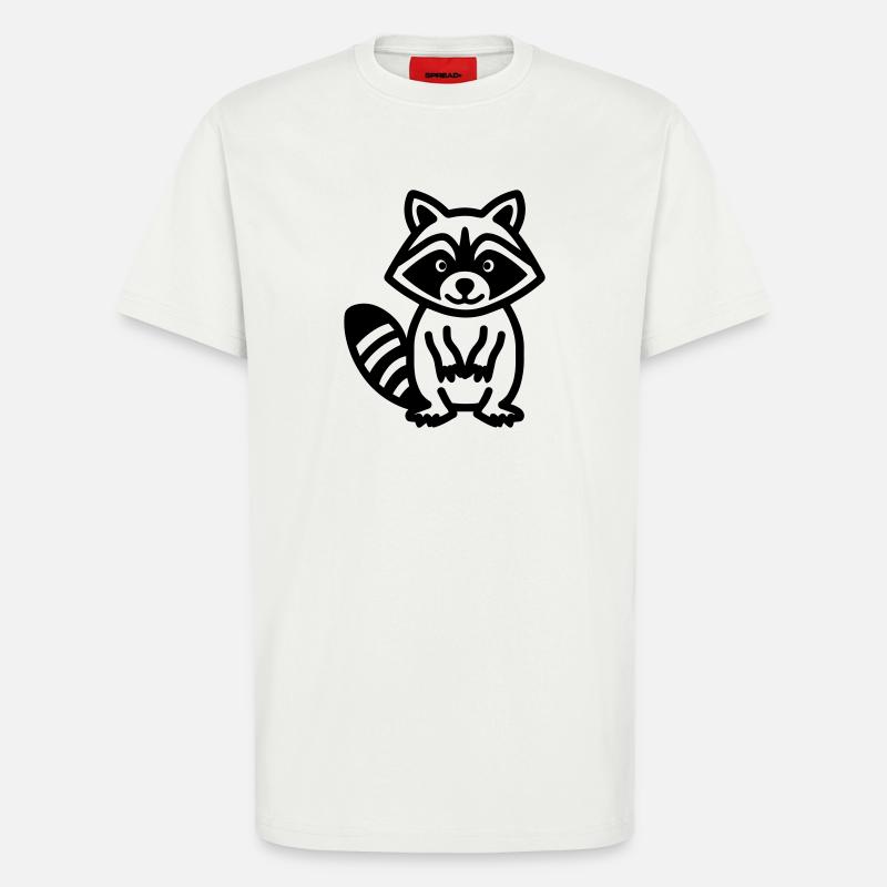 Waschbär - T-Shirt - made by SPREAD - OFF WHITE