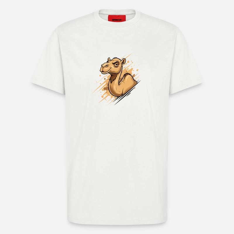 Kamel Karikatur Spritz-Splash - T-Shirt - made by SPREAD - OFF WHITE