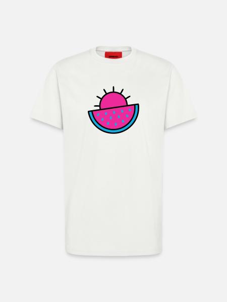 Watermelon Sun 90s Pop Art - T-Shirt - made by SPREAD - OFF WHITE