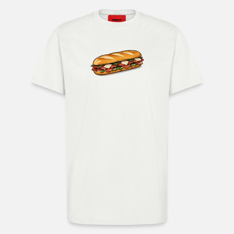 Crispy Hot Dog Comic Style - T-Shirt - made by SPREAD - OFF WHITE