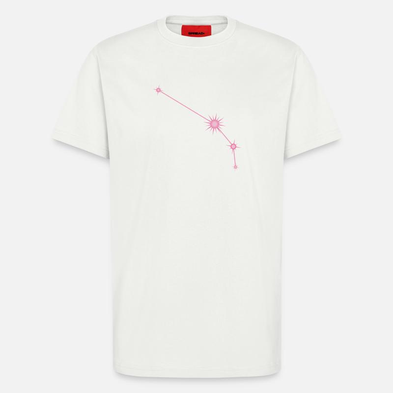 Widderstern Sternbild Tierkreiszeichen Pastellrosa - T-Shirt - made by SPREAD - OFF WHITE