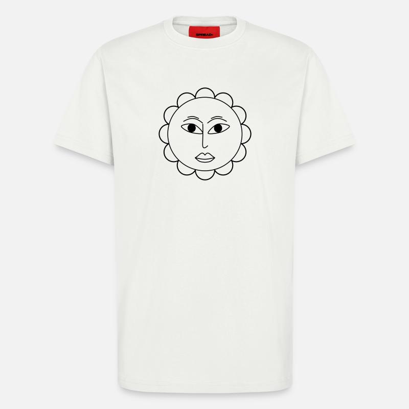 Schlichte Blume - T-Shirt - made by SPREAD - OFF WHITE
