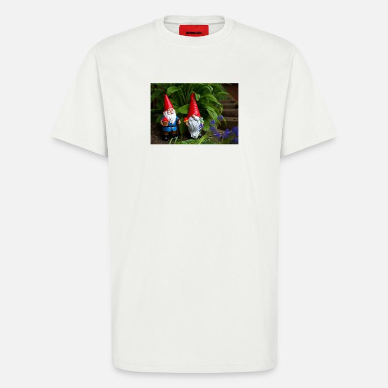 Gartenzwerge im Beet - T-Shirt - made by SPREAD - OFF WHITE