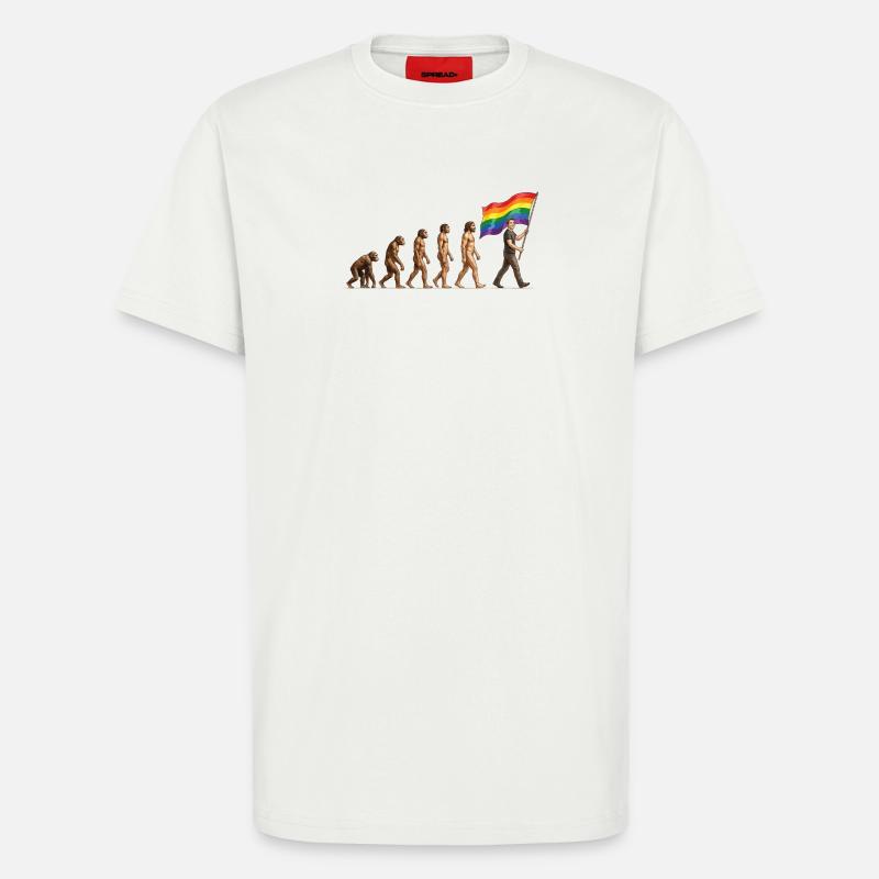 LGBTQ-Pride-Monat – Pride-Entwicklung - T-Shirt - made by SPREAD - OFF WHITE