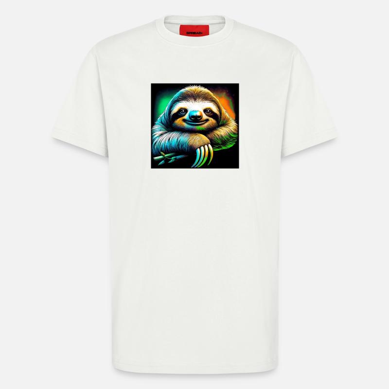 sloth - T-Shirt - made by SPREAD - OFF WHITE
