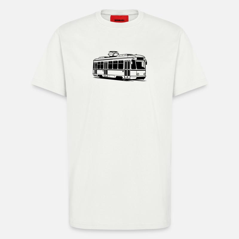Tram - T-Shirt - made by SPREAD - OFF WHITE