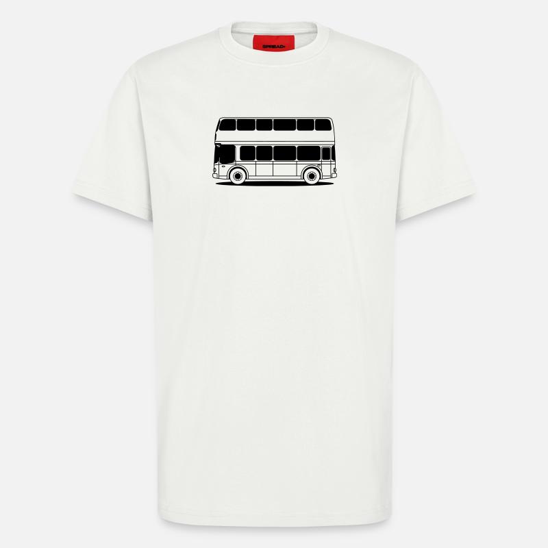 Double decker bus - T-Shirt - made by SPREAD - OFF WHITE