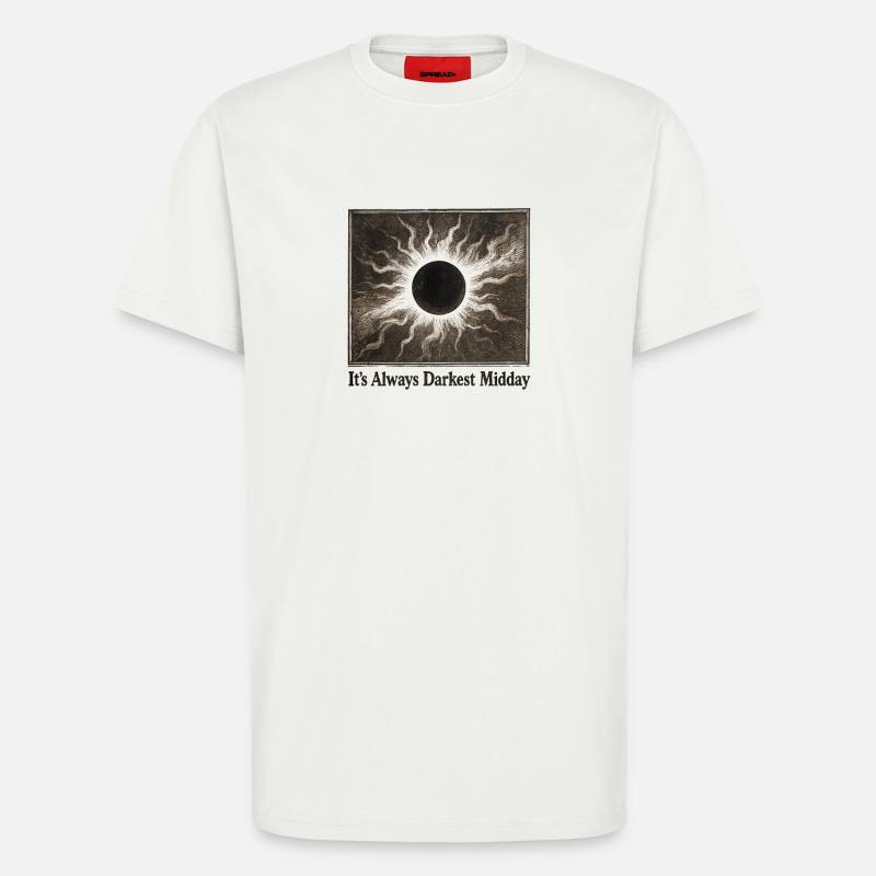 Darkest Noon | Solar eclipse - T-Shirt - made by SPREAD - OFF WHITE