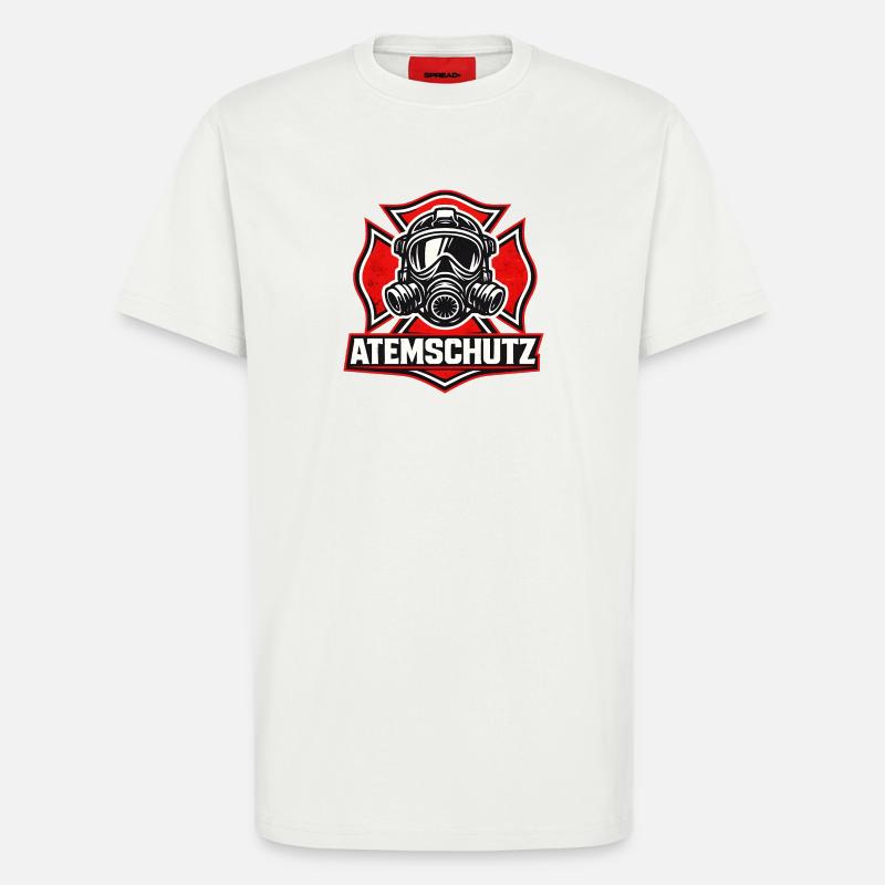 Atemschutz Feuerwehrheld - T-Shirt - made by SPREAD - OFF WHITE