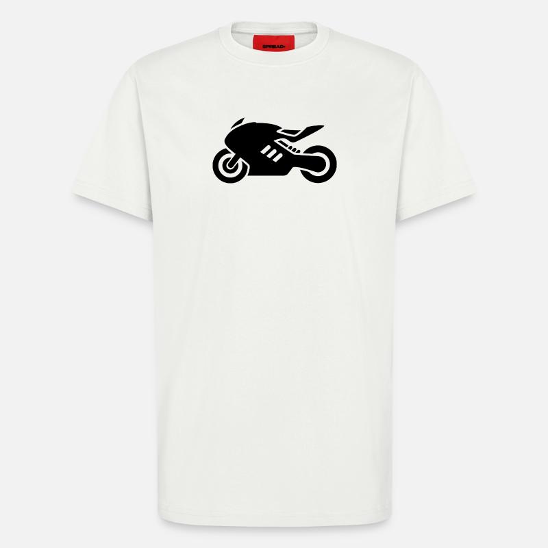 motorcycle - T-Shirt - made by SPREAD - OFF WHITE