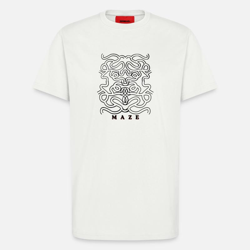 Télougou - T-shirt bio décontracté fabriqué en UE - OFF WHITE
