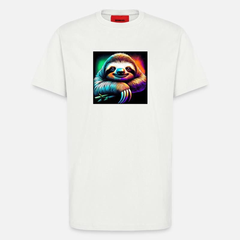 Faultier - T-Shirt - made by SPREAD - OFF WHITE