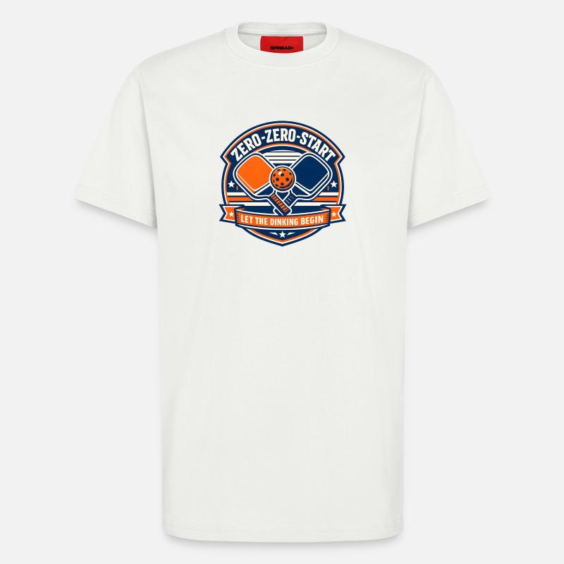 Zero-Zero-Start Drinking Badge - T-Shirt - made by SPREAD - OFF WHITE