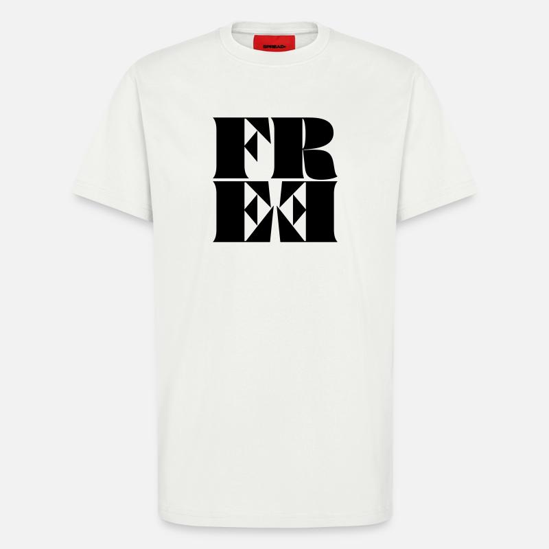 Libre - T-shirt bio décontracté fabriqué en UE - OFF WHITE