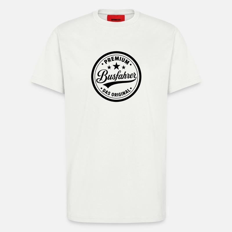 Premium Siegel Busfahrer Original Berufe  - T-Shirt - made by SPREAD - OFF WHITE
