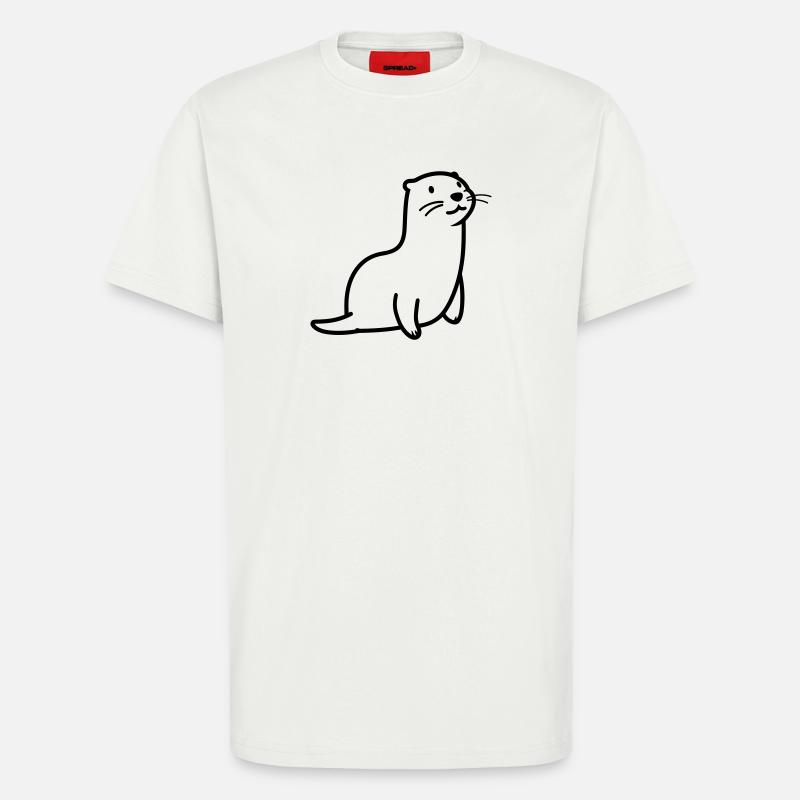 otter - T-Shirt - made by SPREAD - OFF WHITE