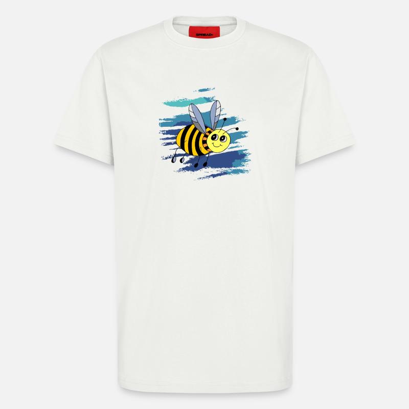 insecte - T-shirt bio décontracté fabriqué en UE - OFF WHITE