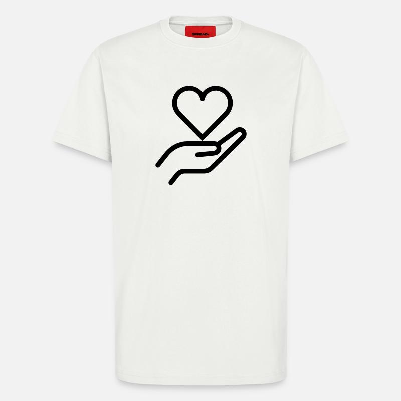 Gib Liebe - T-Shirt - made by SPREAD - OFF WHITE