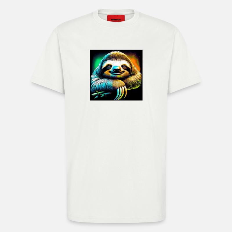 sloth - T-Shirt - made by SPREAD - OFF WHITE