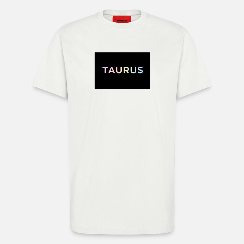 Taurus-Gradiententypografie - T-Shirt - made by SPREAD - OFF WHITE