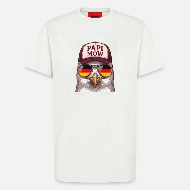 Papi Mow Heldenhuhn - T-Shirt - made by SPREAD - OFF WHITE