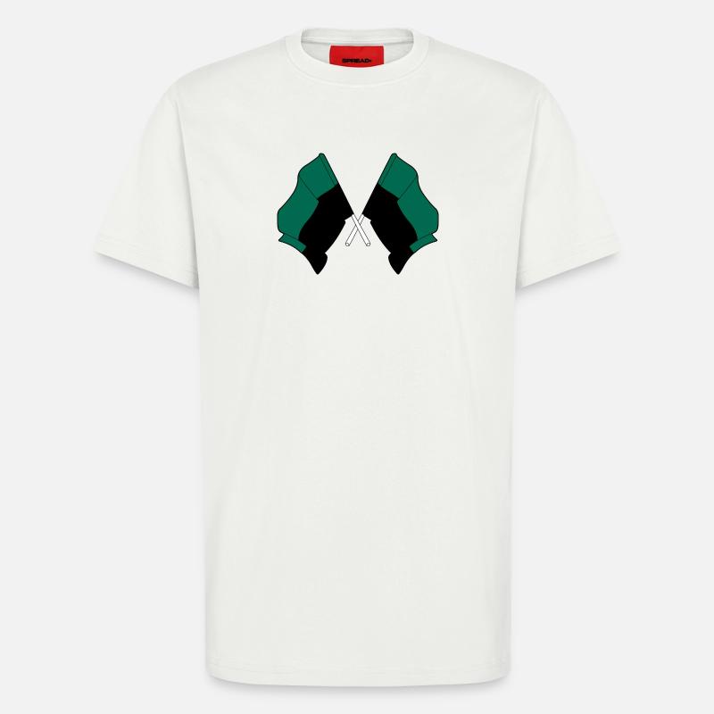 Texel Crossed Flags – Island Pride - T-Shirt - made by SPREAD - OFF WHITE