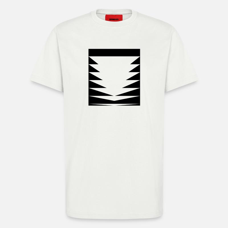 Triangles Pattern design - T-Shirt - made by SPREAD - OFF WHITE