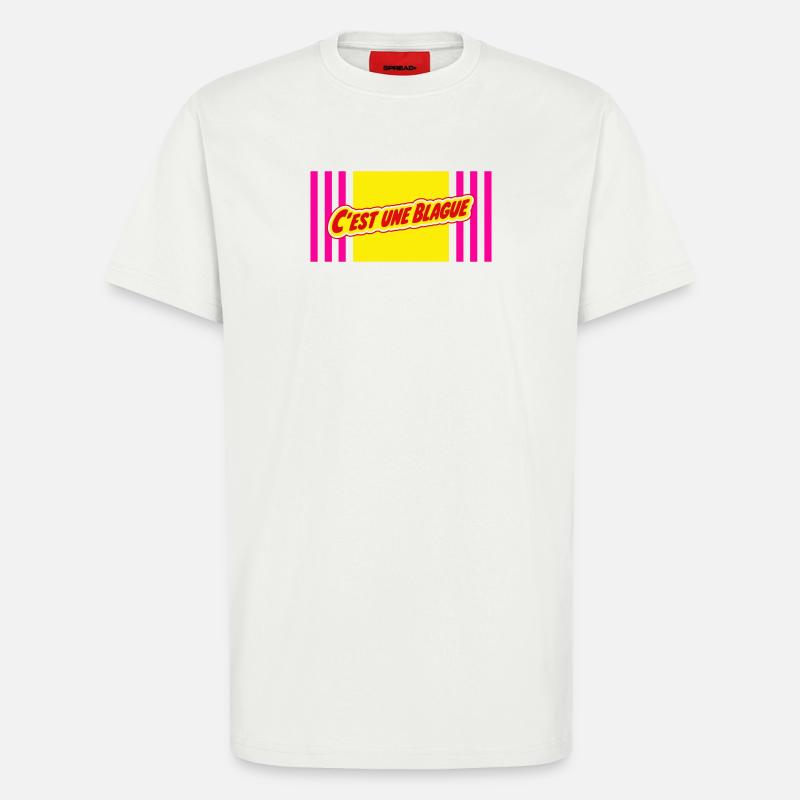 C'est une blague - T-shirt bio décontracté fabriqué en UE - OFF WHITE