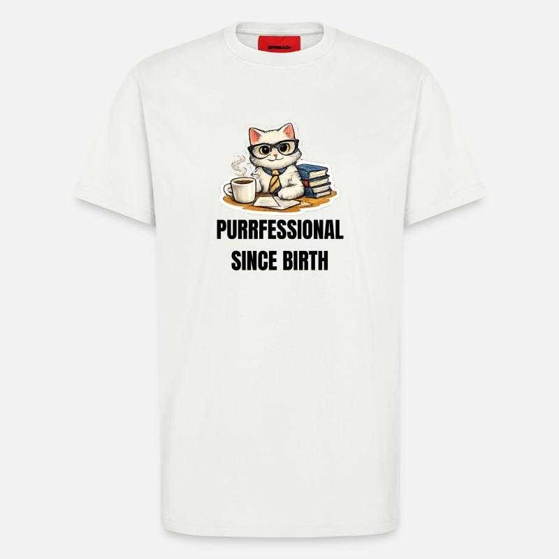 Purrrfessional Seit Geburt - T-Shirt - made by SPREAD - OFF WHITE