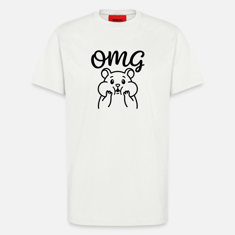 Oh mon dieu - T-shirt bio décontracté fabriqué en UE - OFF WHITE