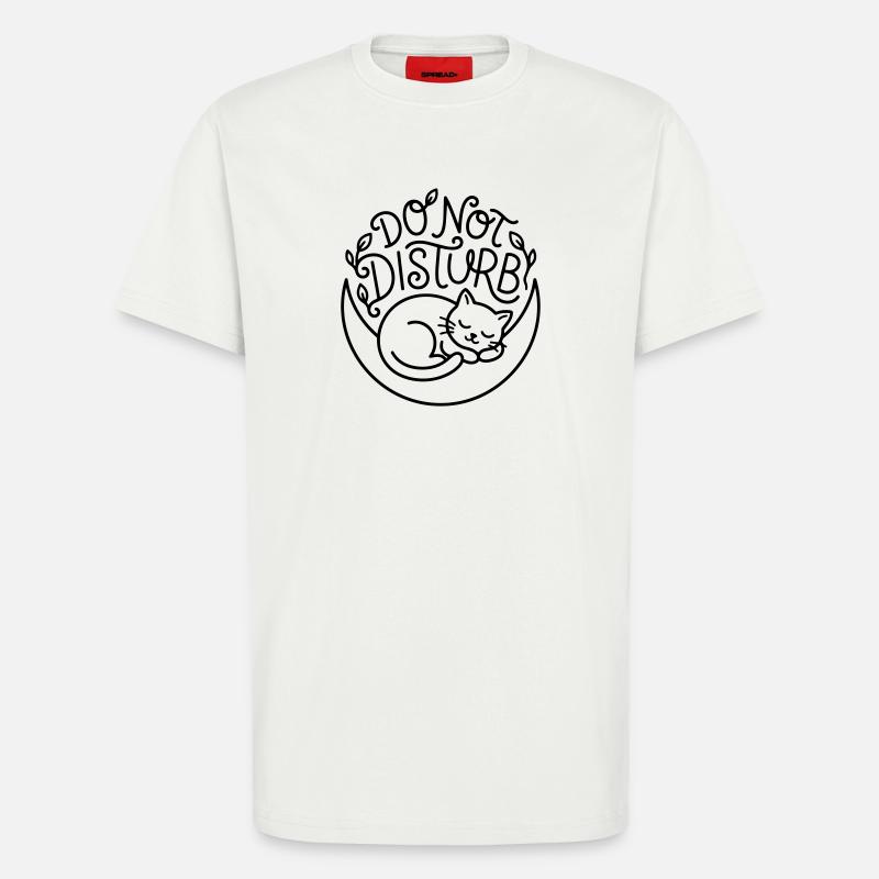 Ne pas déranger - T-shirt bio décontracté fabriqué en UE - OFF WHITE