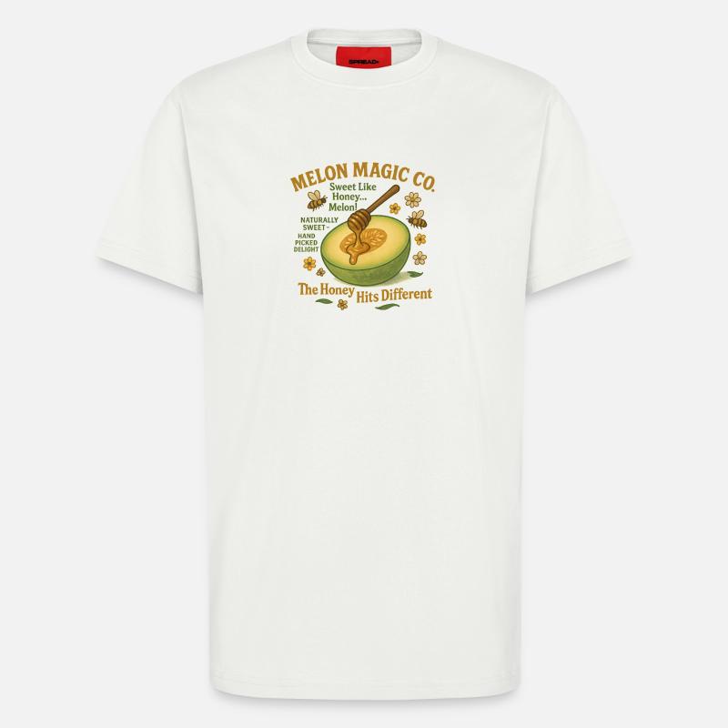 Melon Honey Magic Illustration - T-Shirt - made by SPREAD - OFF WHITE