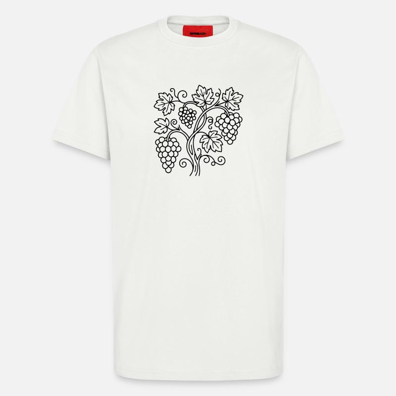 Vignoble - T-shirt bio décontracté fabriqué en UE - OFF WHITE