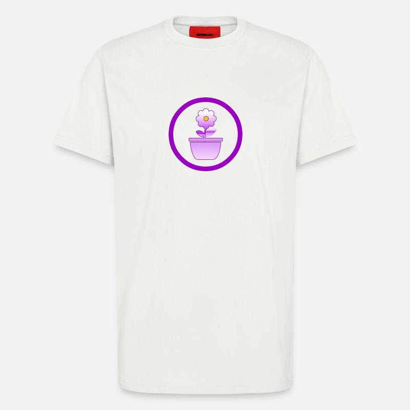 Blume - T-Shirt - made by SPREAD - OFF WHITE