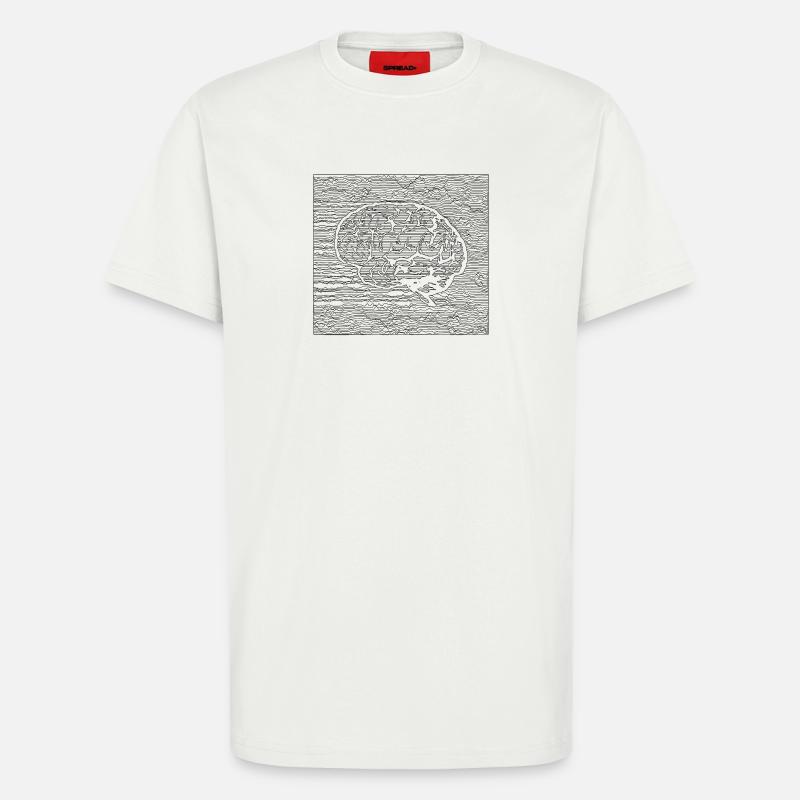 Tranquil Brain - Black - T-shirt bio décontracté fabriqué en UE - OFF WHITE