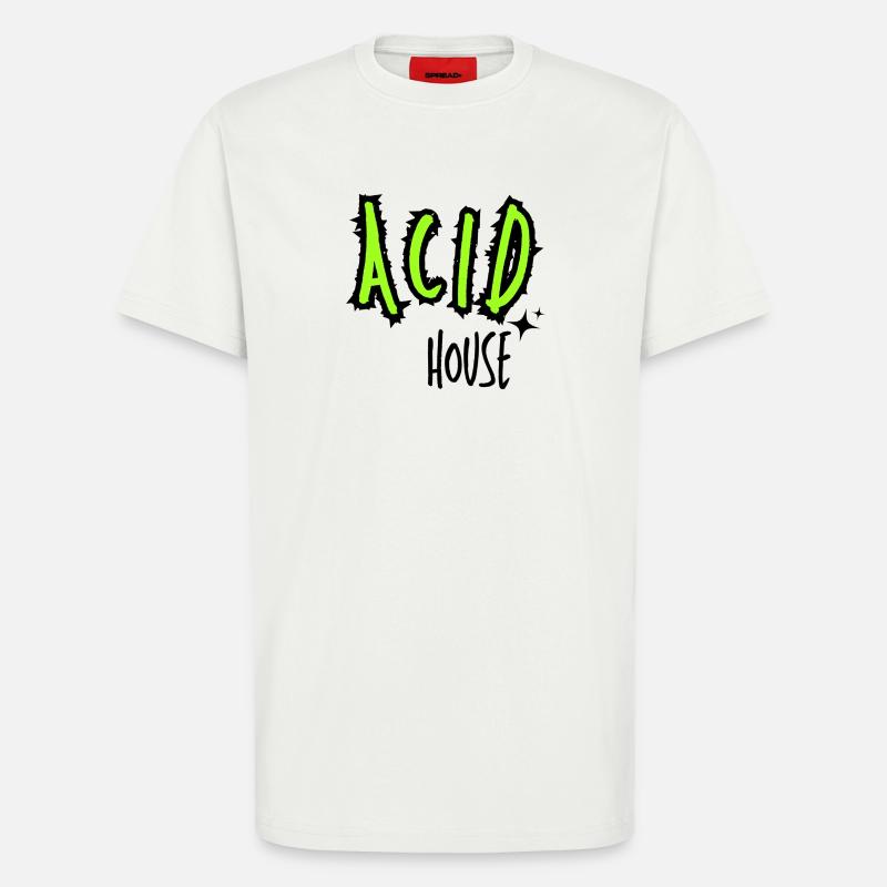 Maison acide. - T-shirt bio décontracté fabriqué en UE - OFF WHITE