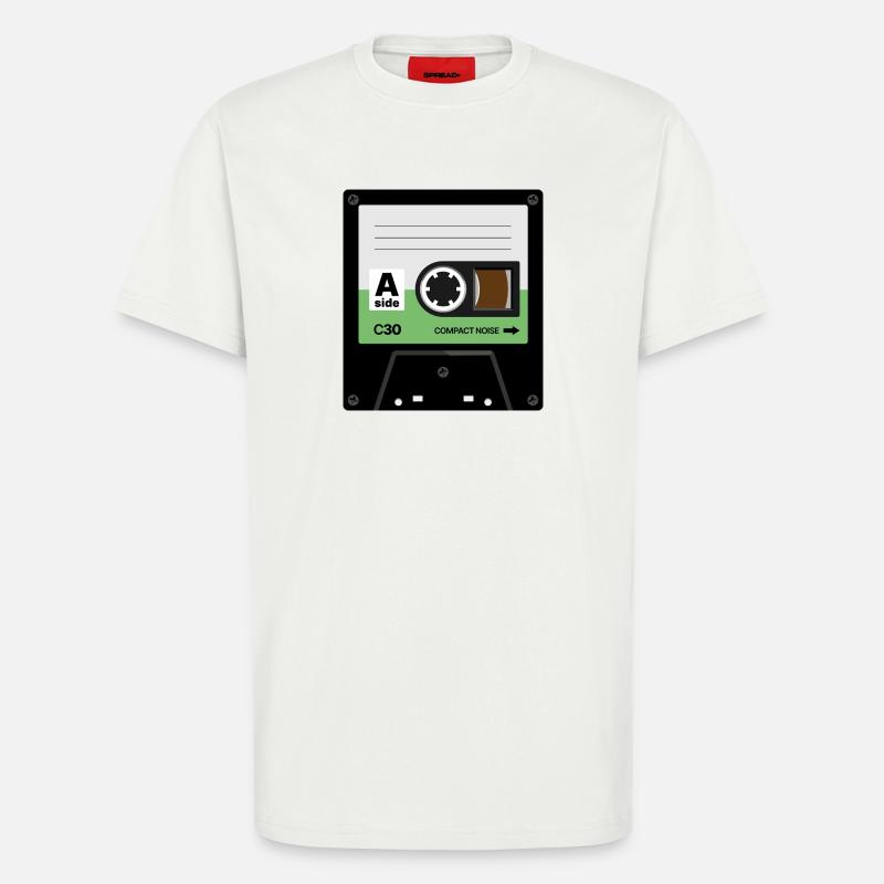 Tiny Cassette - T-Shirt - made by SPREAD - OFF WHITE
