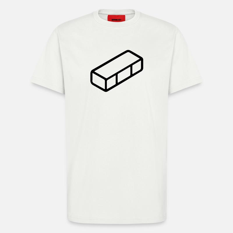brick - T-Shirt - made by SPREAD - OFF WHITE