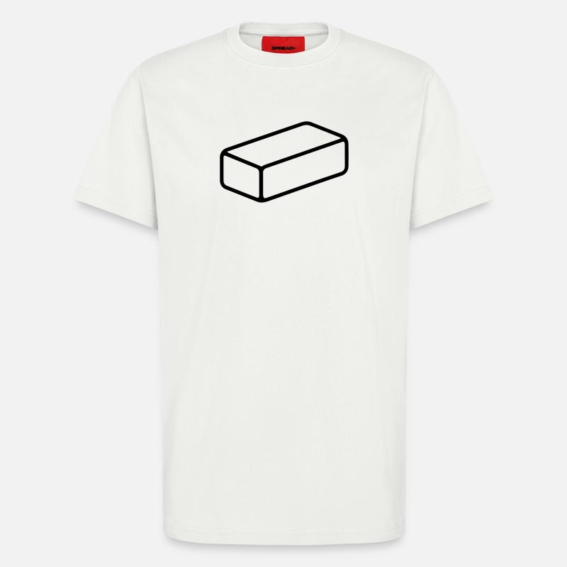 brick - T-Shirt - made by SPREAD - OFF WHITE