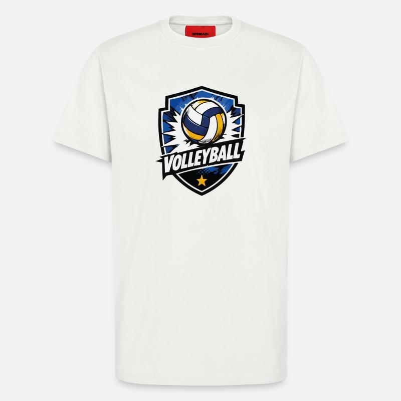 Volleyball Shield Dynamik - T-Shirt - made by SPREAD - OFF WHITE