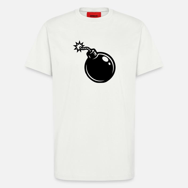 Bombe Symbol - T-Shirt - made by SPREAD - OFF WHITE